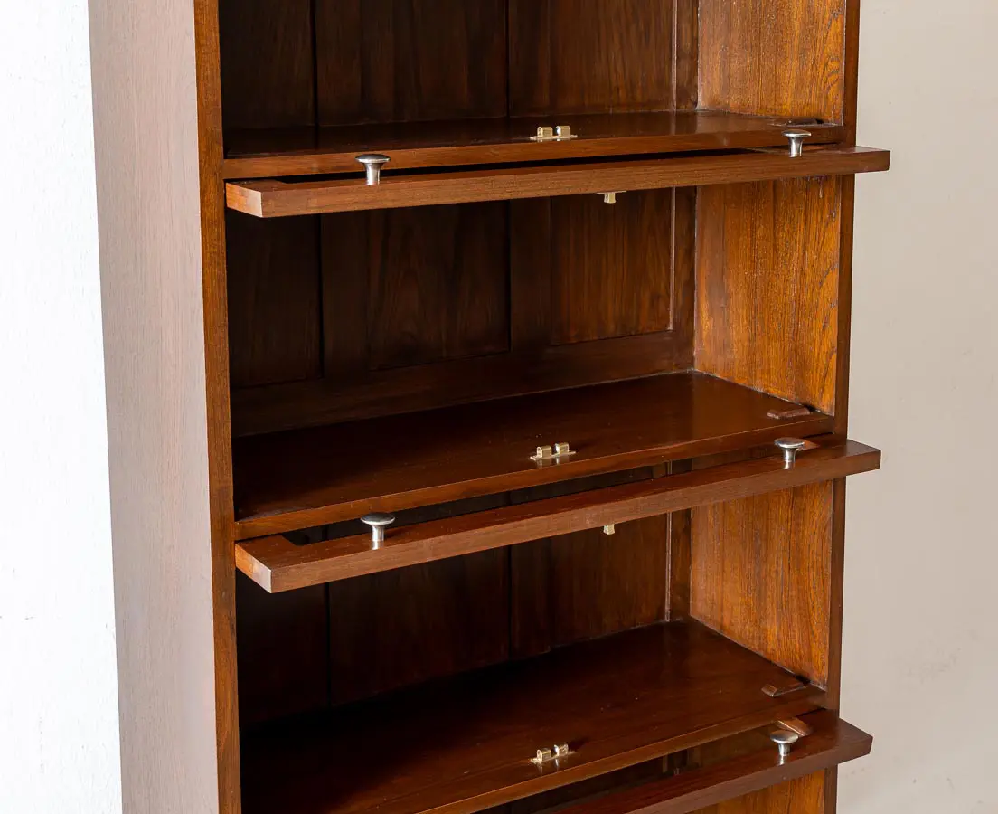 Antique Teakwood Barrister Bookcase - The Past Perfect Collection - Singapore