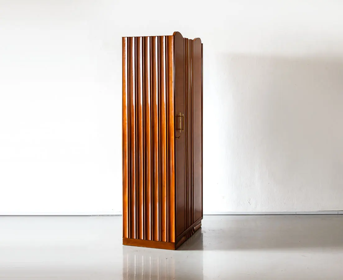 Art Deco Furniture - Teakwood Art Deco Wardrobe - The Past Perfect Collection - Singapore