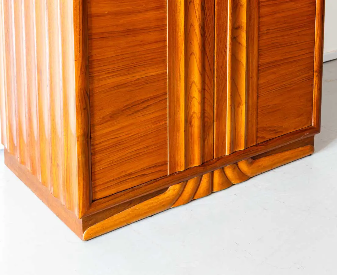 Art Deco Furniture - Teakwood Art Deco Wardrobe - The Past Perfect Collection - Singapore