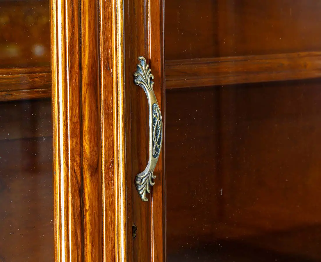 Antique Sideboards - British Colonial Teakwood Glass Front Sideboard - The Past Perfect Collection - Singapore