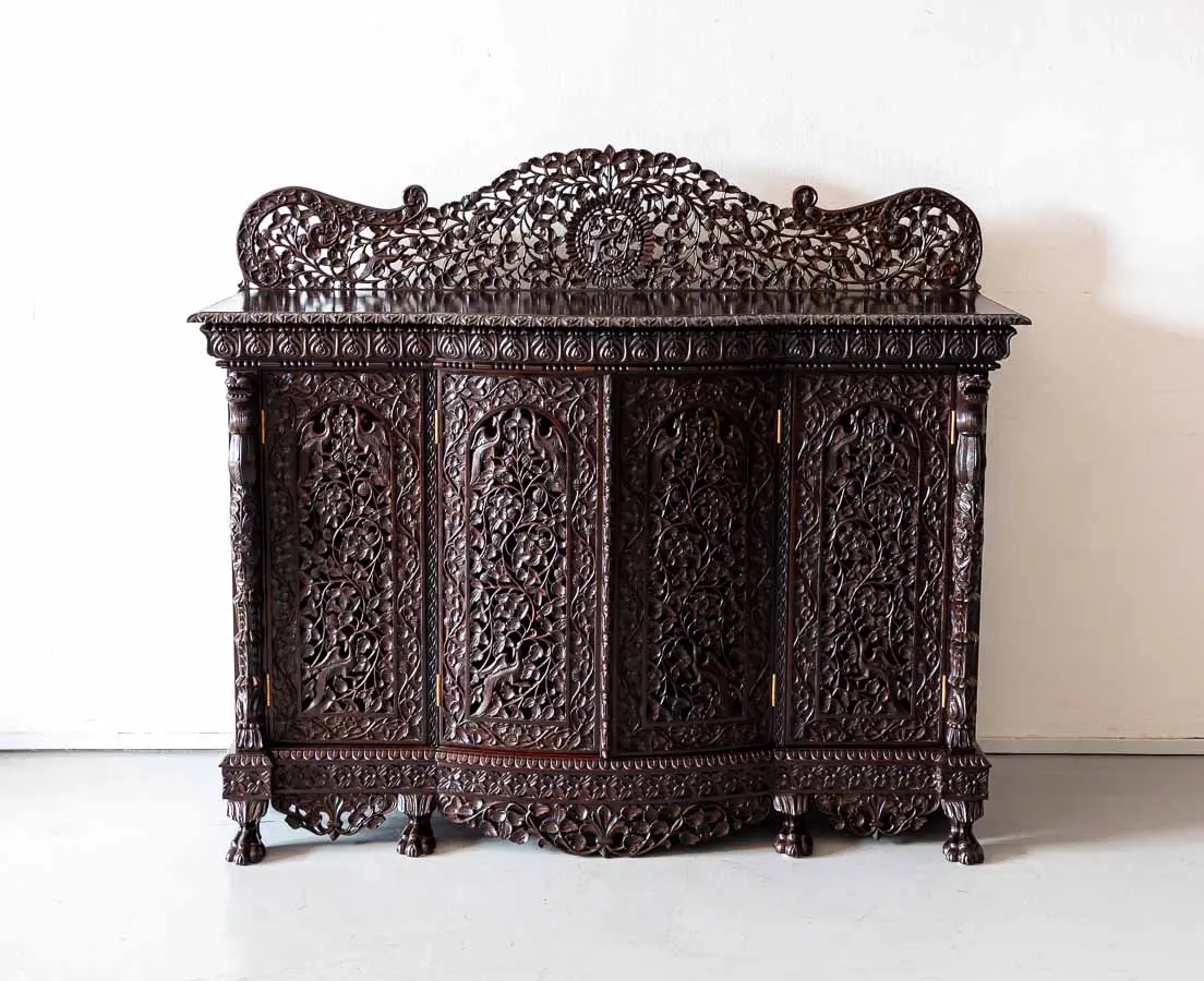 Antique Carved Sideboard - The Past Perfect Collection - Singapore