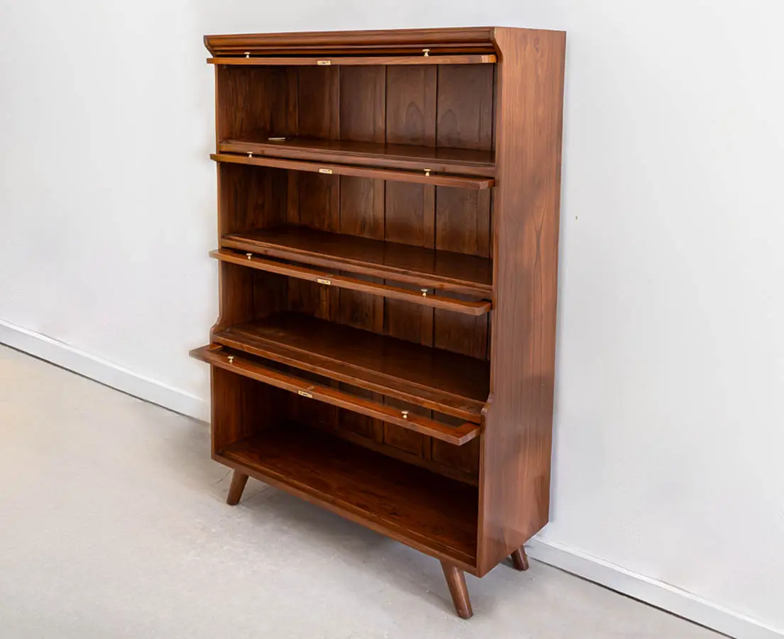 British Colonial Teakwood Barrister Bookcase - The Past Perfect Collection Singapore
