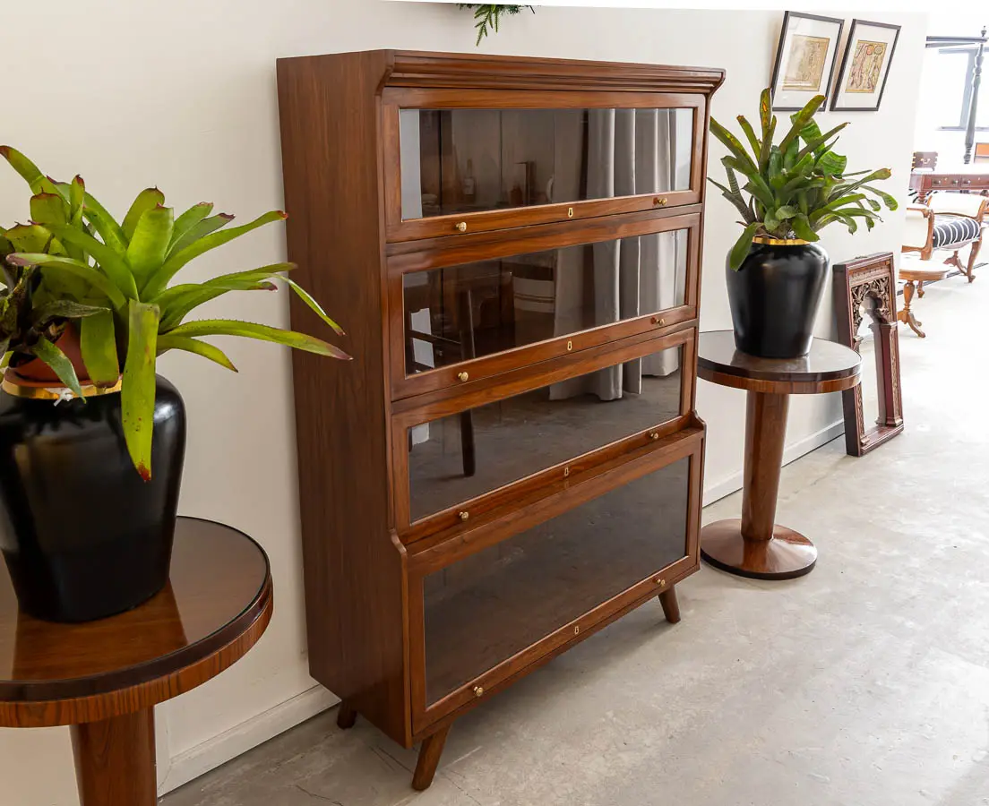 British Colonial Teakwood Barrister Bookcase - The Past Perfect Collection Singapore