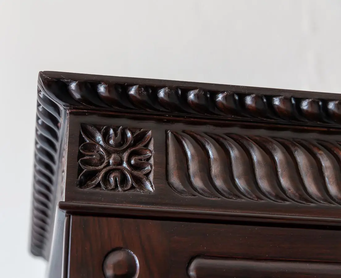 Antique British Colonial Plain Rosewood Cupboard - The Past Perfect Collection - Singapore CUP6874L