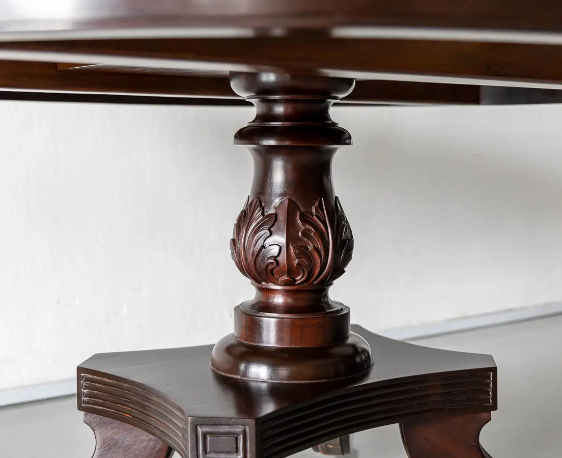 Antique Tables - British Colonial Rosewood Round Centre Table - The Past Perfect Collection Singapore