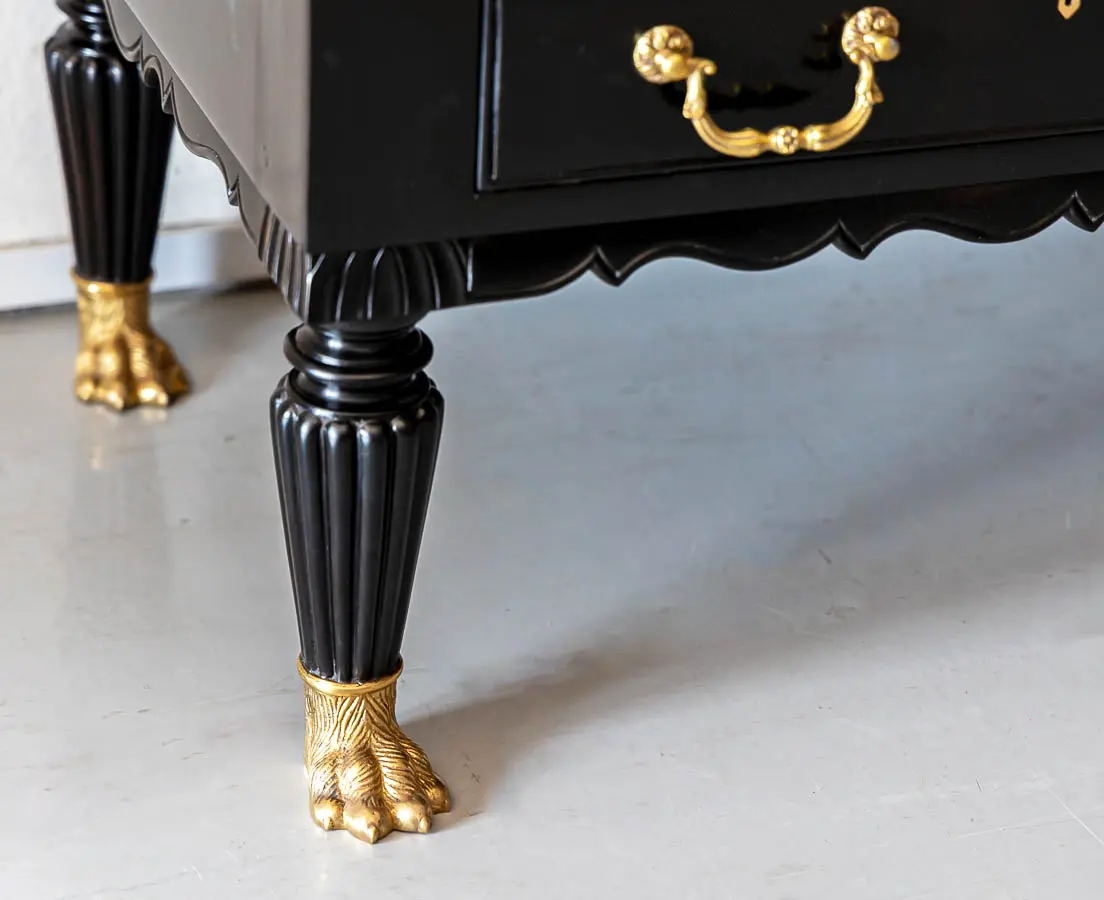 British Colonial Ebony Cabinet on Stand - The Past Perfect Collection - Singapore