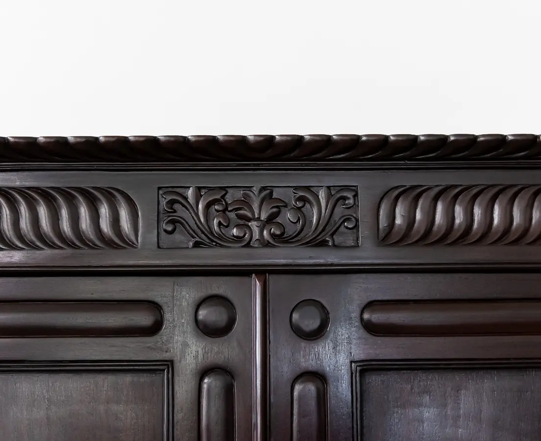 CUP-762 Rosewood plain door cupboard-L1i