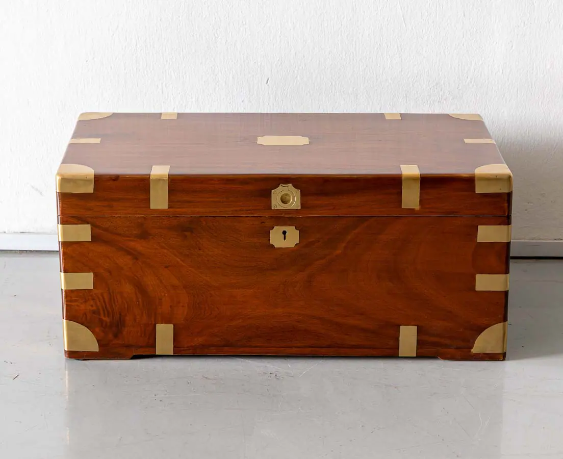 Antique Chests - British Colonial Camphor Travel Chest - The Past Perfect Collection - Singapore