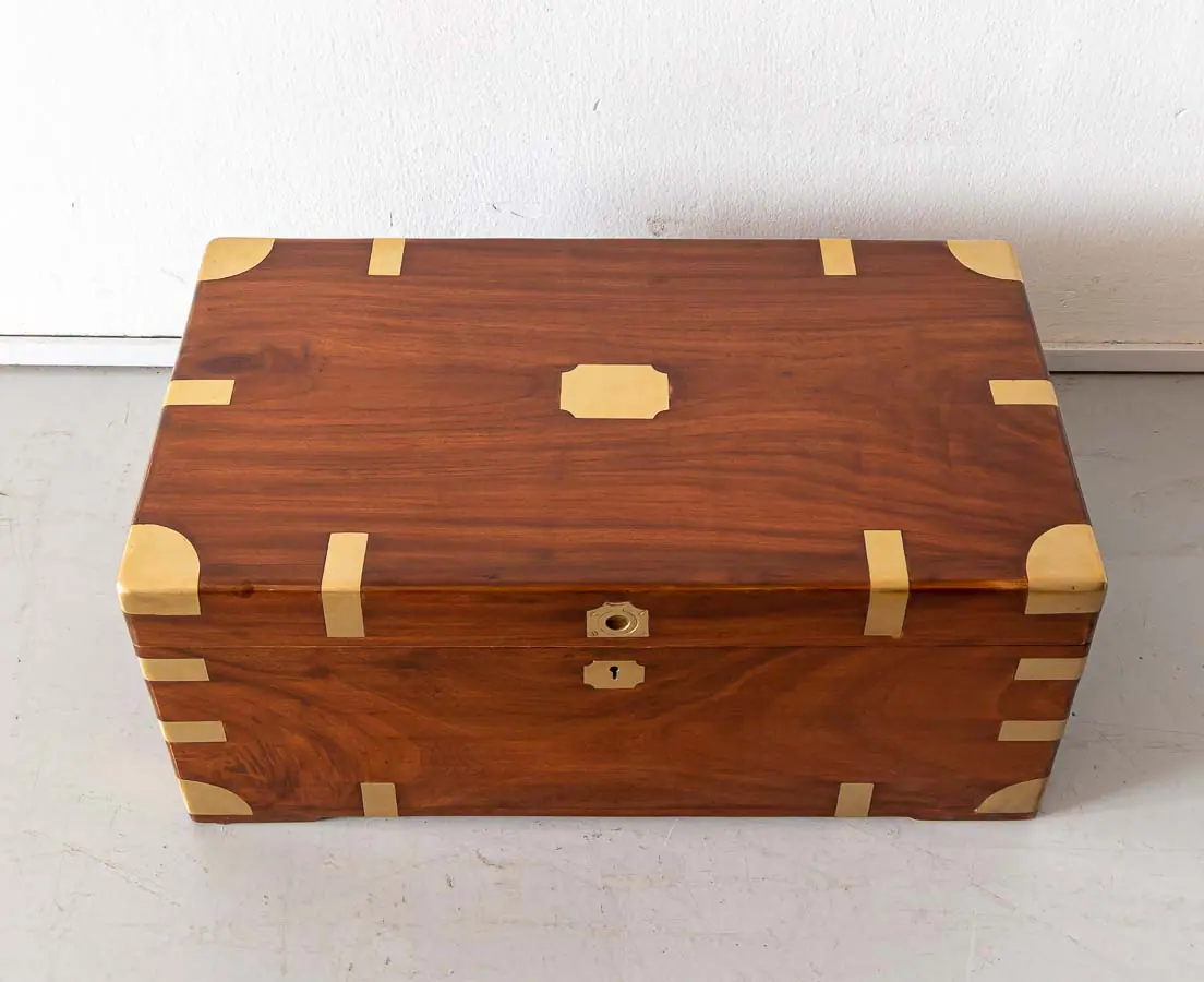 Antique Chests - British Colonial Camphor Travel Chest - The Past Perfect Collection - Singapore