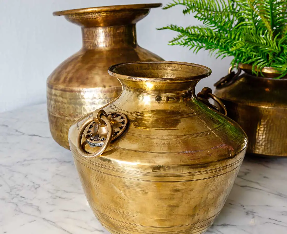 Brass Water Containers - The Past Perfect Collection - Singapore