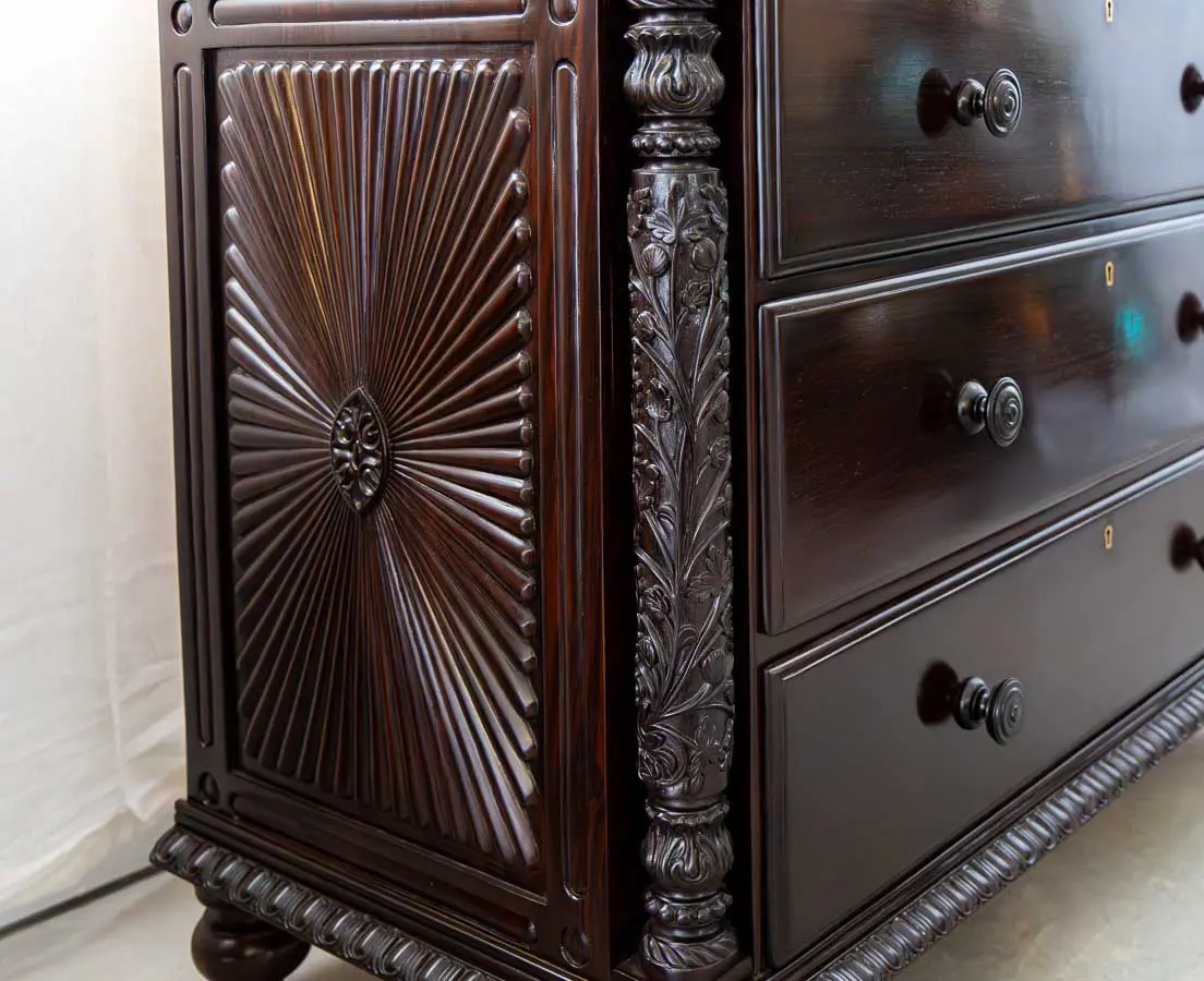 British Colonial Rosewood Linen Press - The Past Perfect Collection Singapore