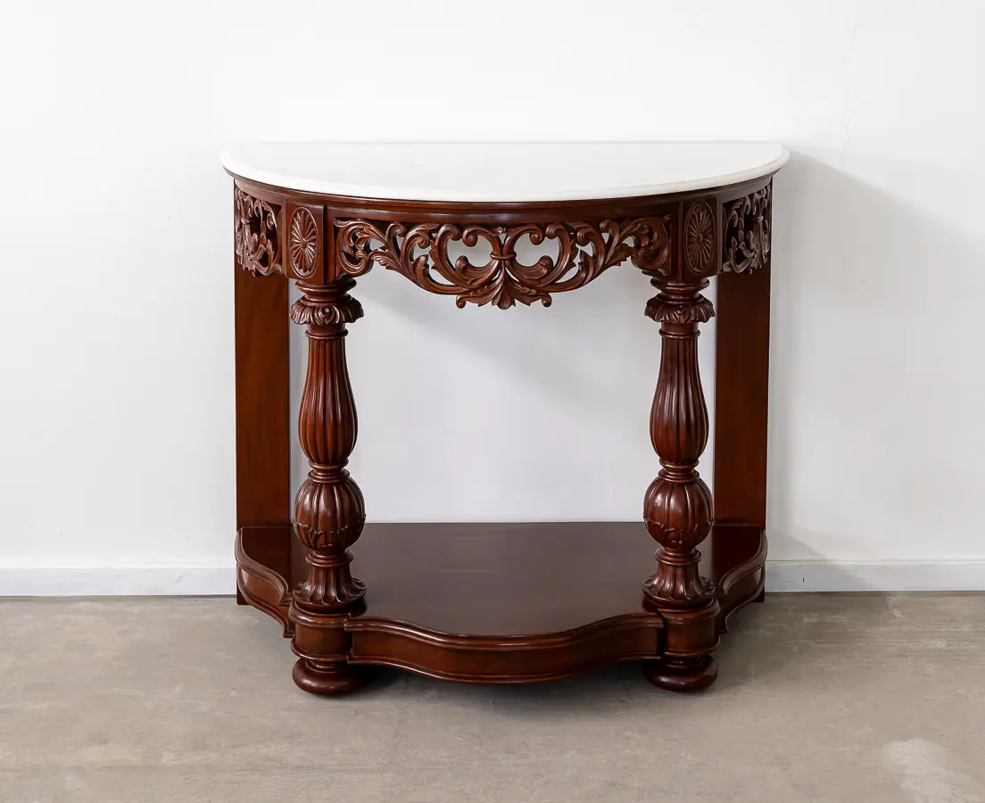 Mahogany Carved Console Table