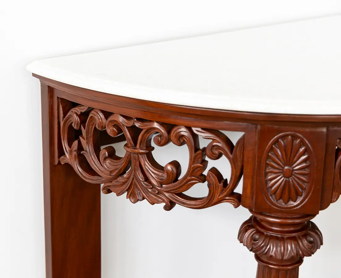 Mahogany Carved Console Table