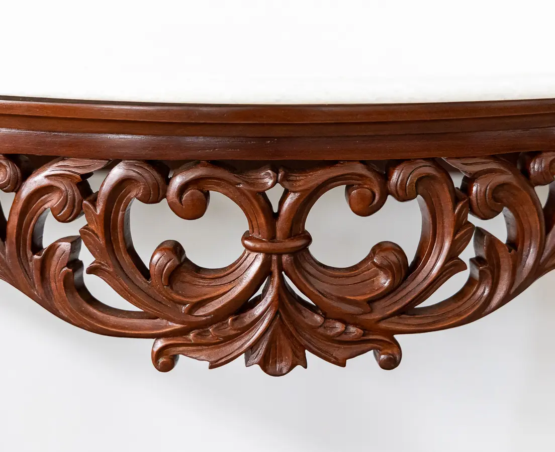 Mahogany Carved Console Table