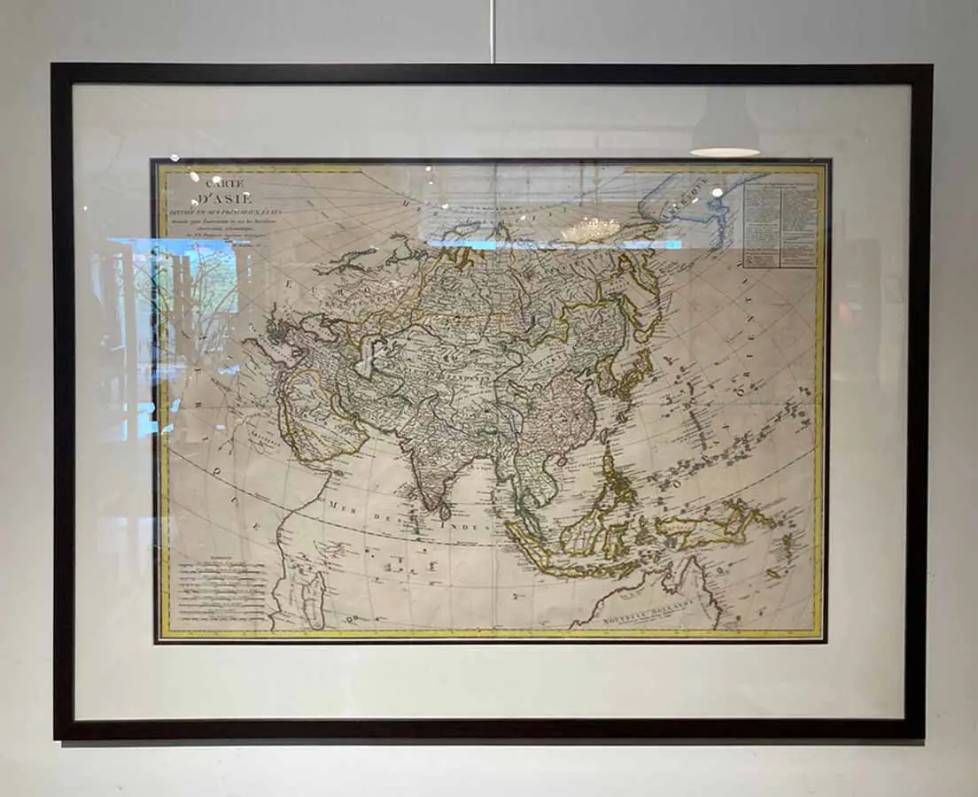 Antique Map - Asian Continent Poirson & Jean 1818 - The Past Perfect Collection - Singapore