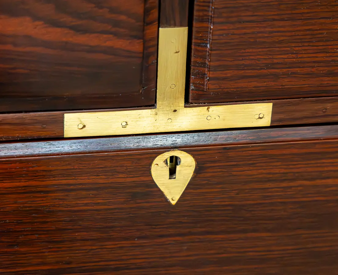 Rosewood Campaign Chest of Drawers