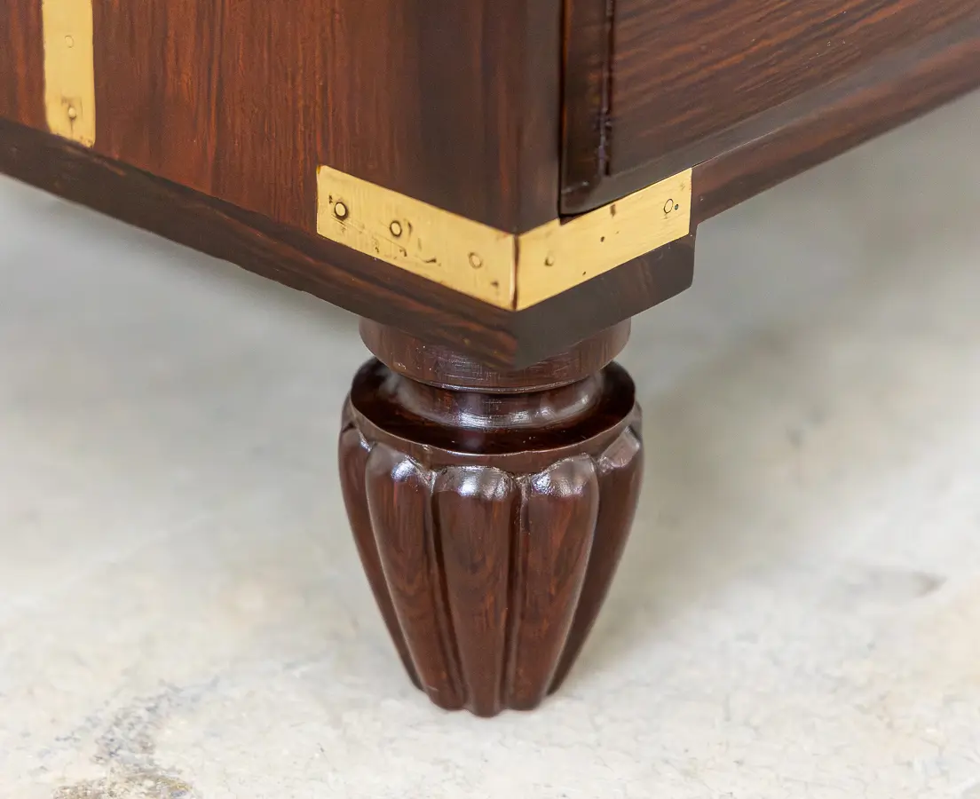 Rosewood Campaign Chest of Drawers