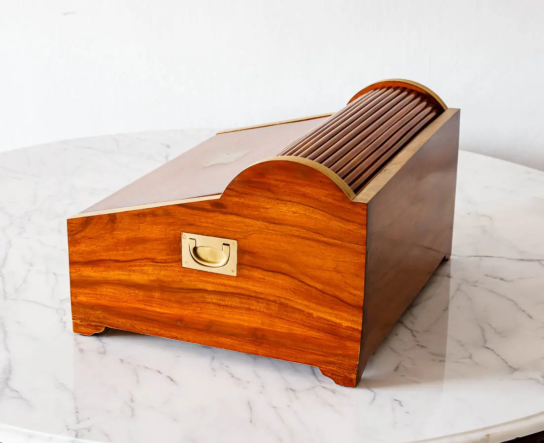 Antique Boxes - British Colonial Camphor Writing Slope Box - The Past Perfect Collection - Singapore