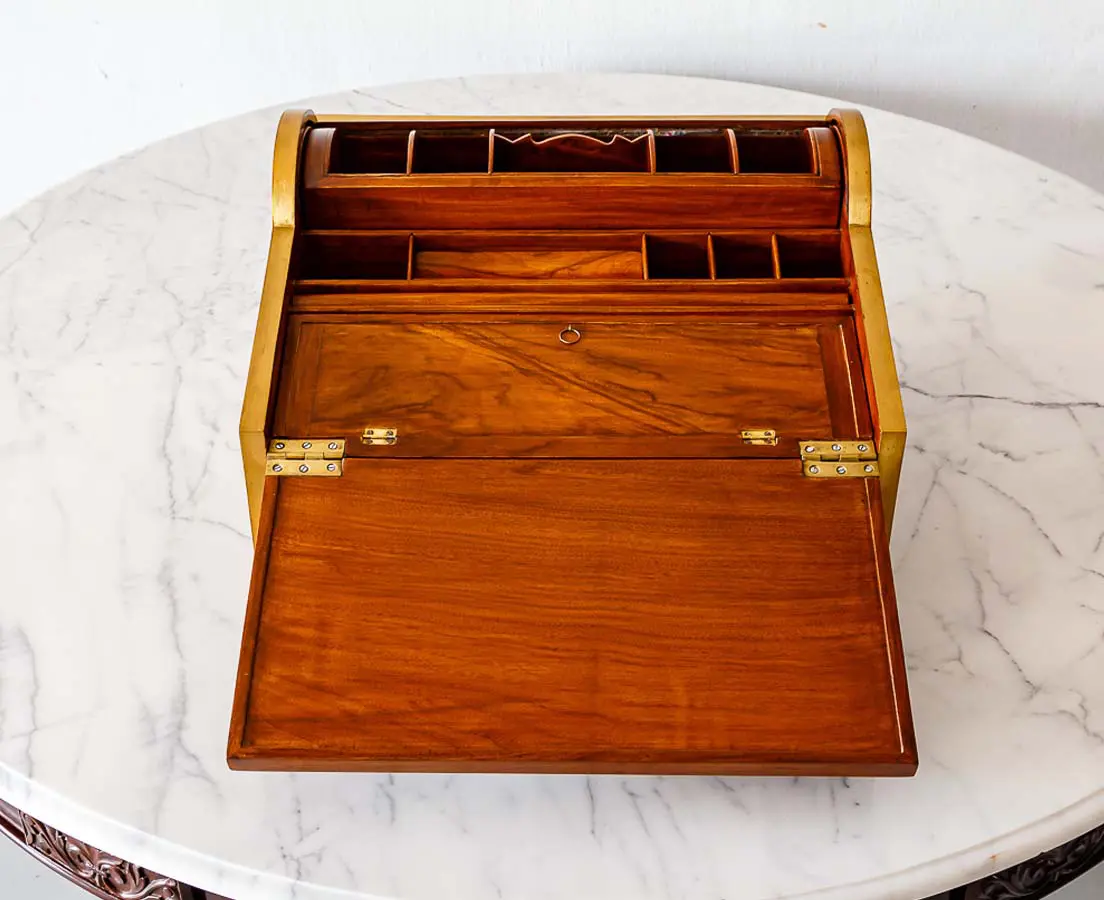 Antique Boxes - British Colonial Camphor Writing Slope Box - The Past Perfect Collection - Singapore