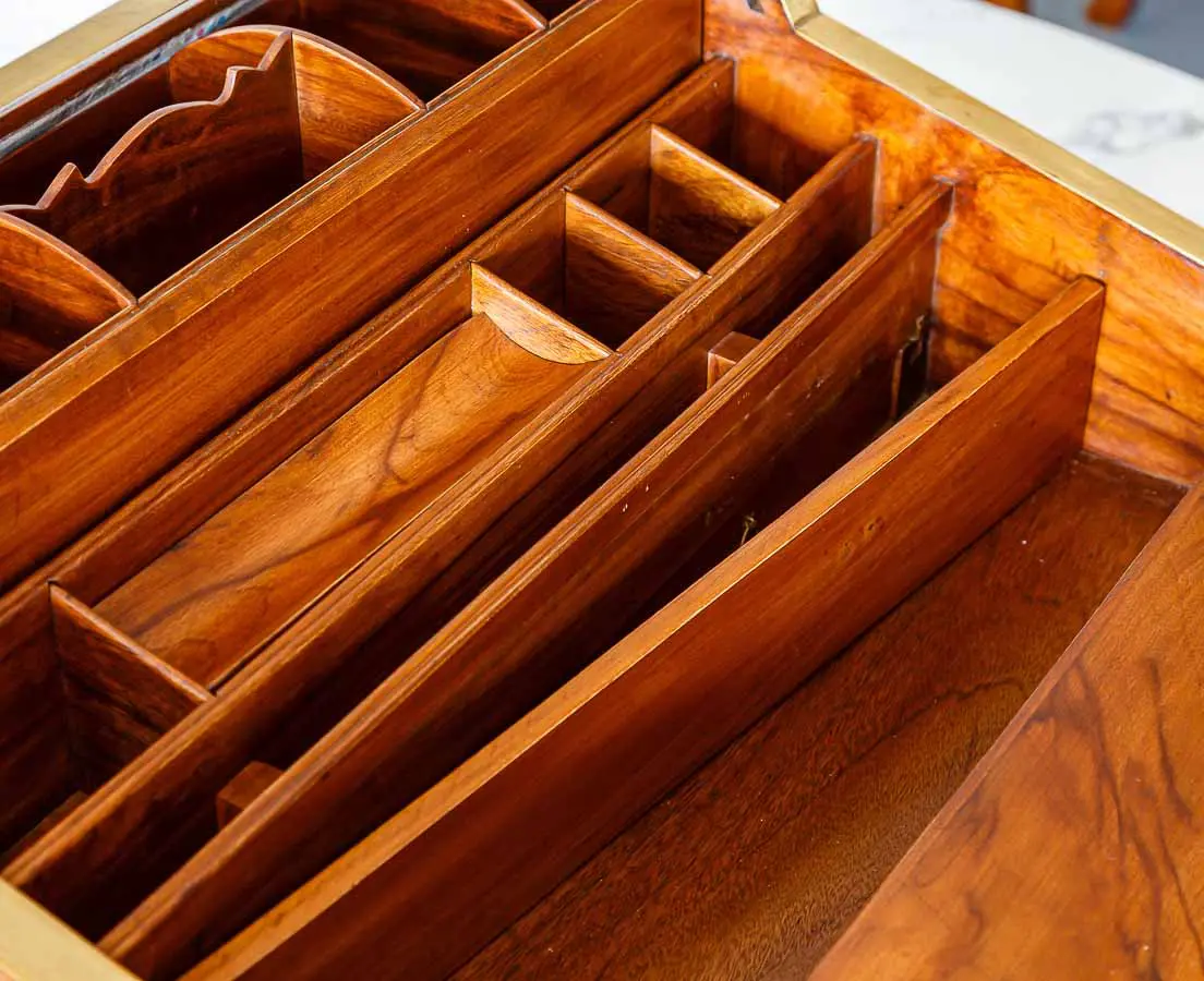 Antique Boxes - British Colonial Camphor Writing Slope Box - The Past Perfect Collection - Singapore