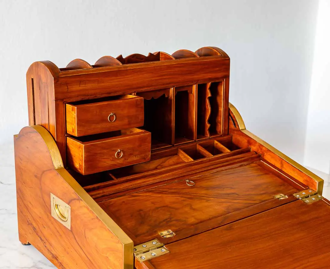 Antique Boxes - British Colonial Camphor Writing Slope Box - The Past Perfect Collection - Singapore