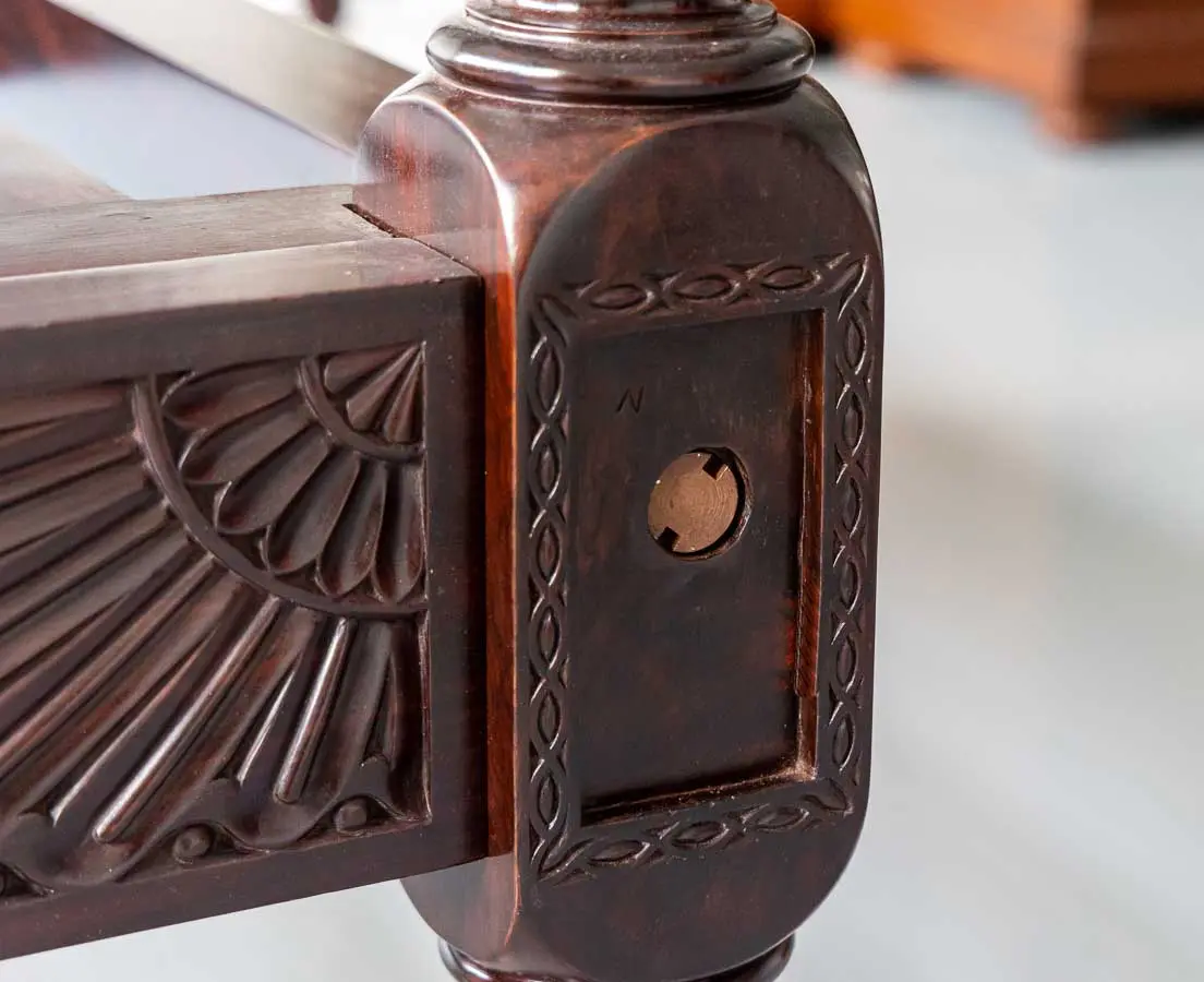 Antique Four Poster Beds - British Colonial Rosewood Four Poster Bed - The Past Perfect Collection - Singapore