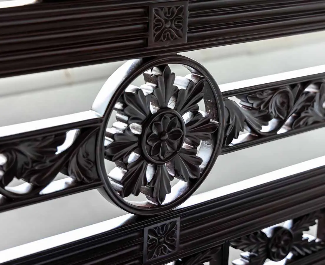Antique Four Poster Beds - British Colonial Rosewood Four Poster Bed - The Past Perfect Collection - Singapore