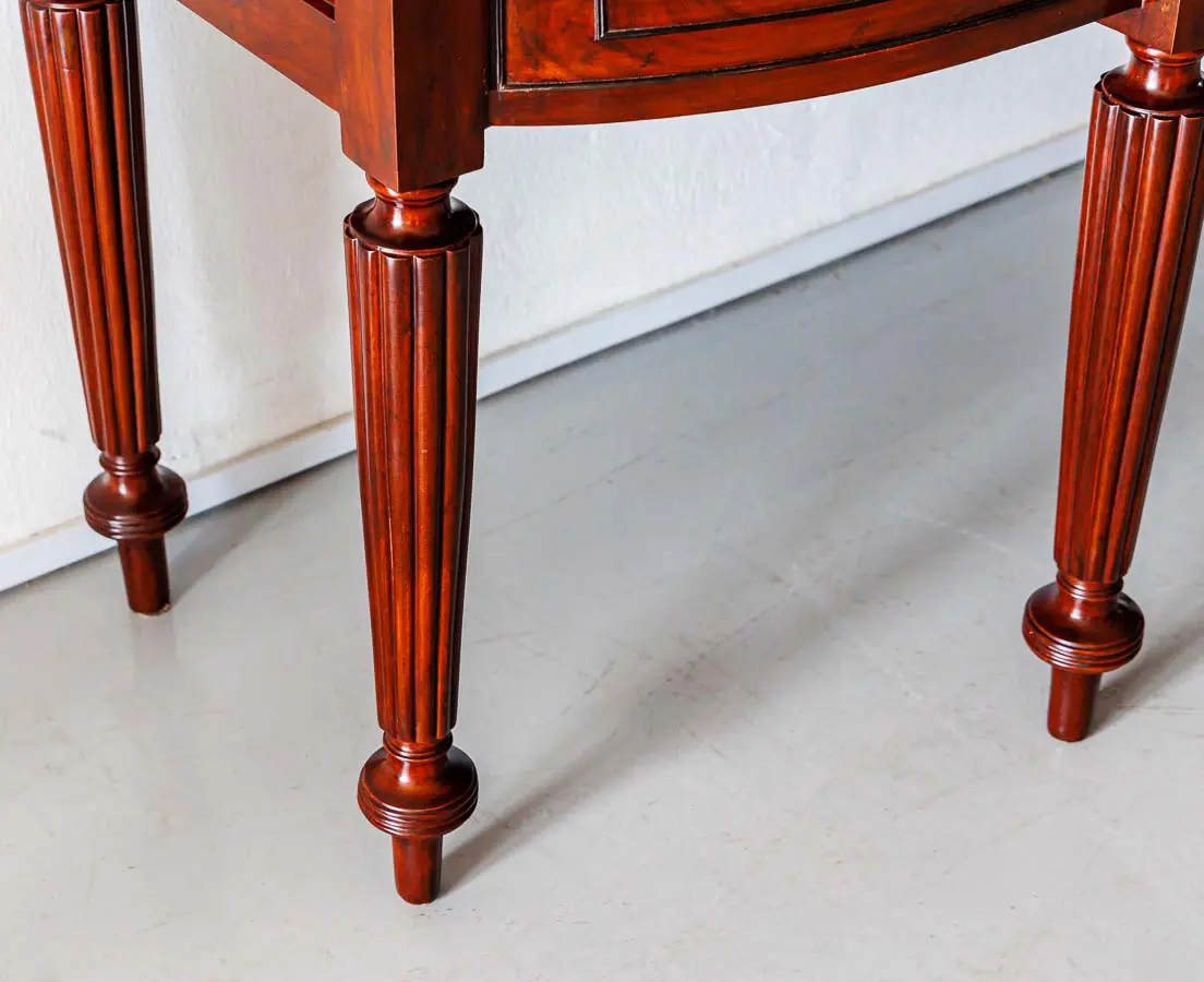 Antique Sideboards - British Colonial Mahogany Bow Front Sideboard - The Past Perfect Collection - Singapore