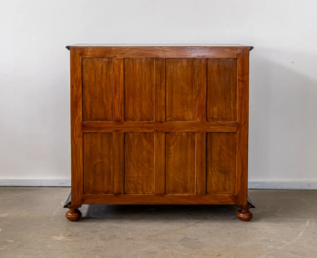 Camphor and Ebony Secretaire Chest of Drawers