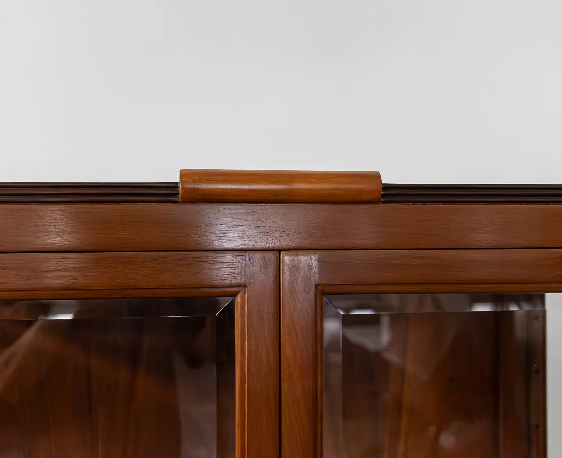 Teakwood Art Deco Display Cabinet