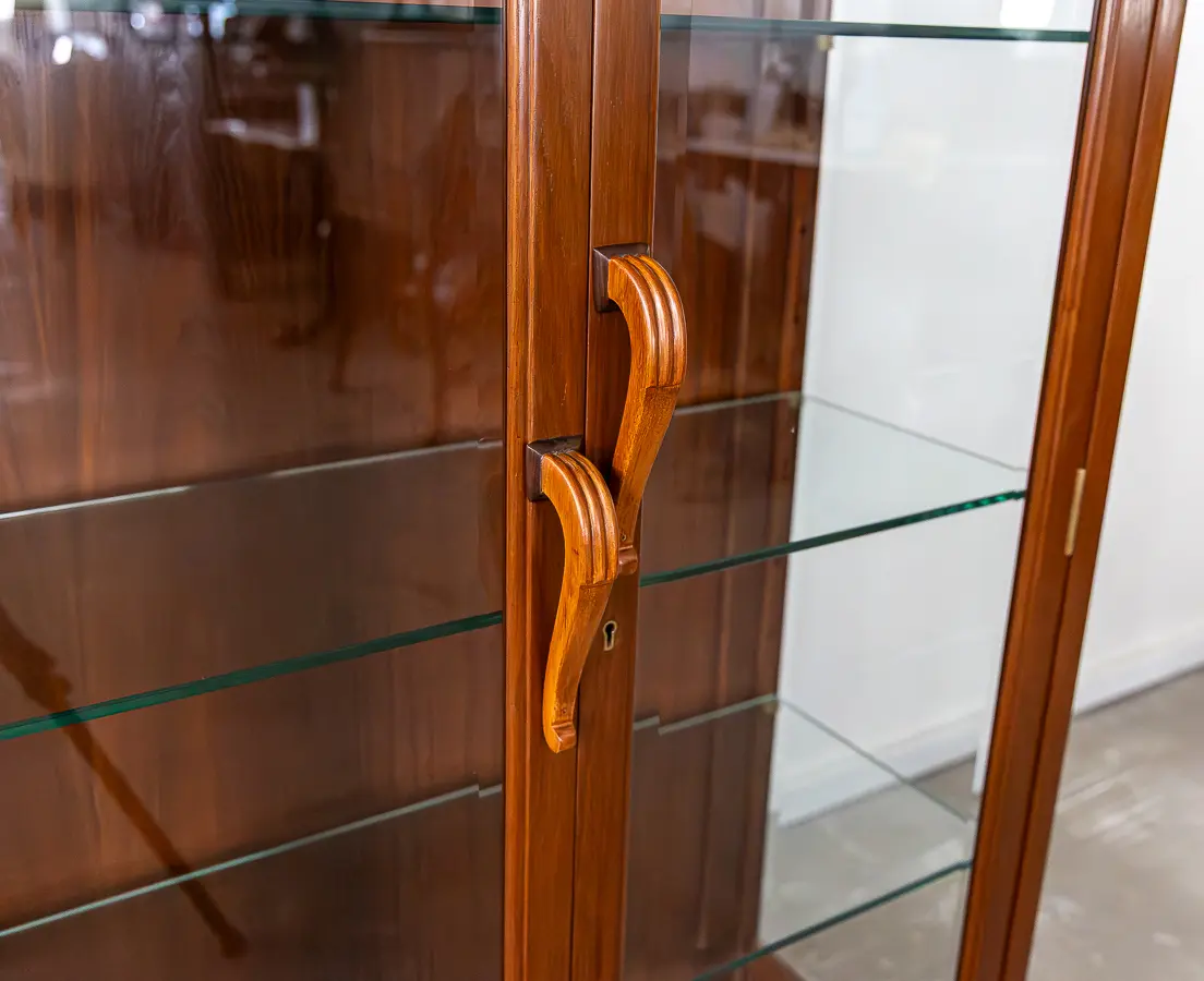 Teakwood Art Deco Display Cabinet