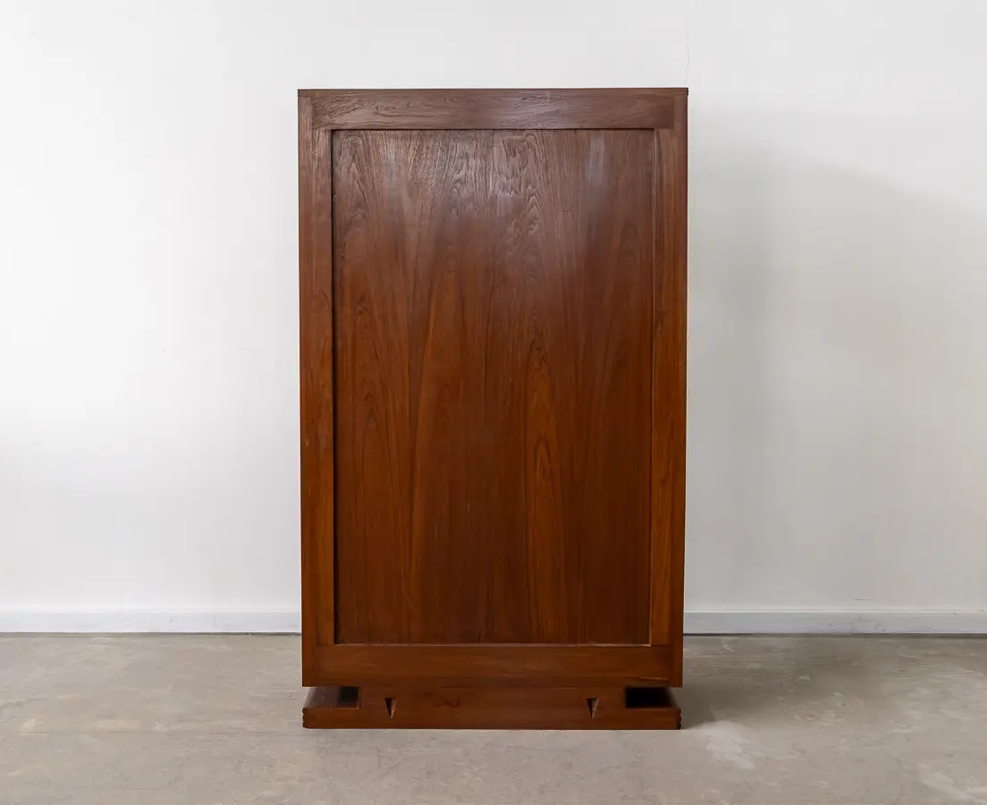 Teakwood Art Deco Display Cabinet