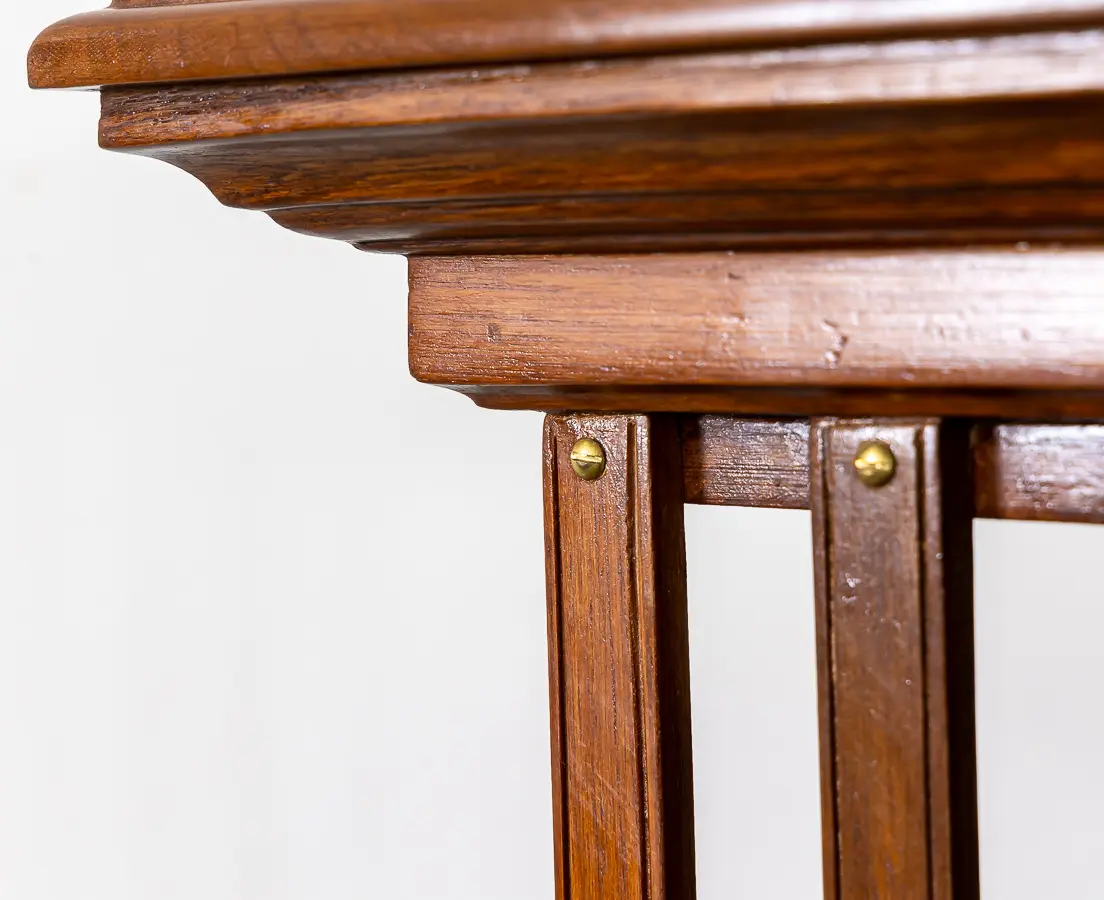 Teakwood Revolving Square Bookcase