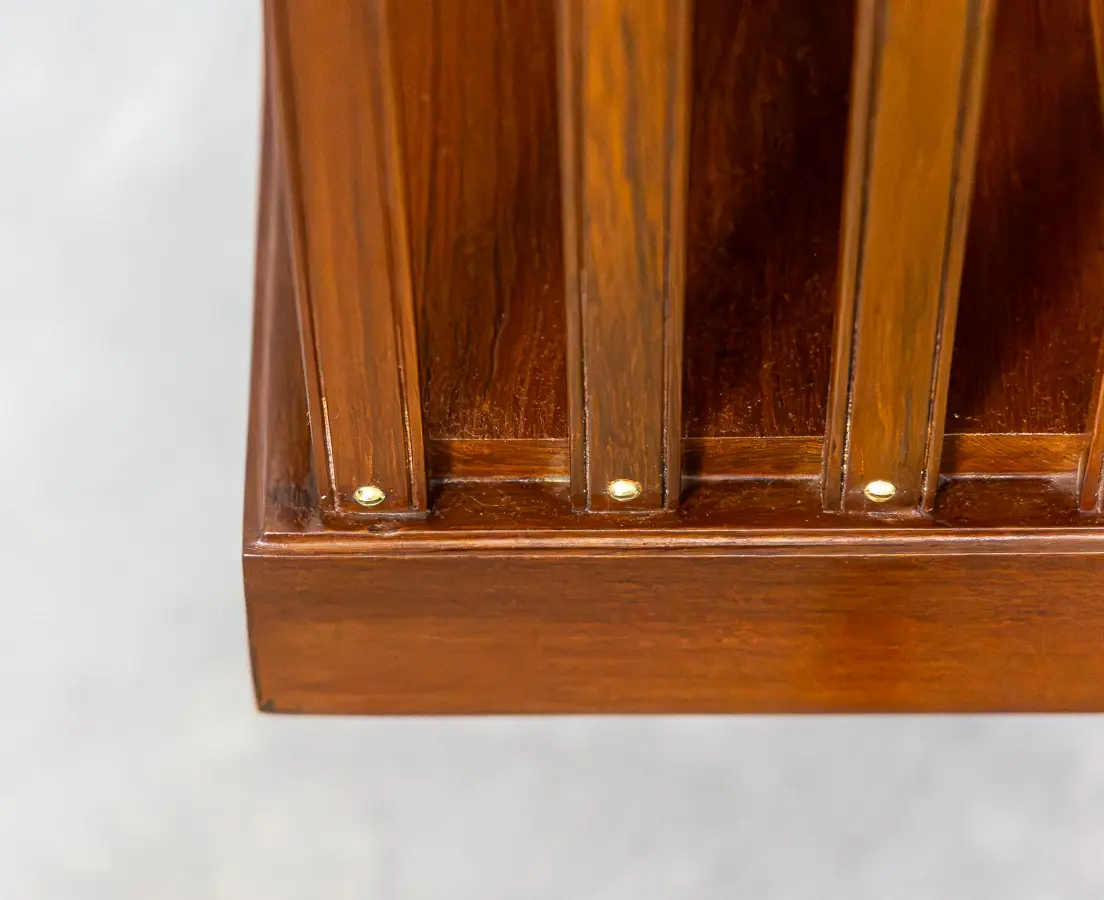 Teakwood Revolving Square Bookcase