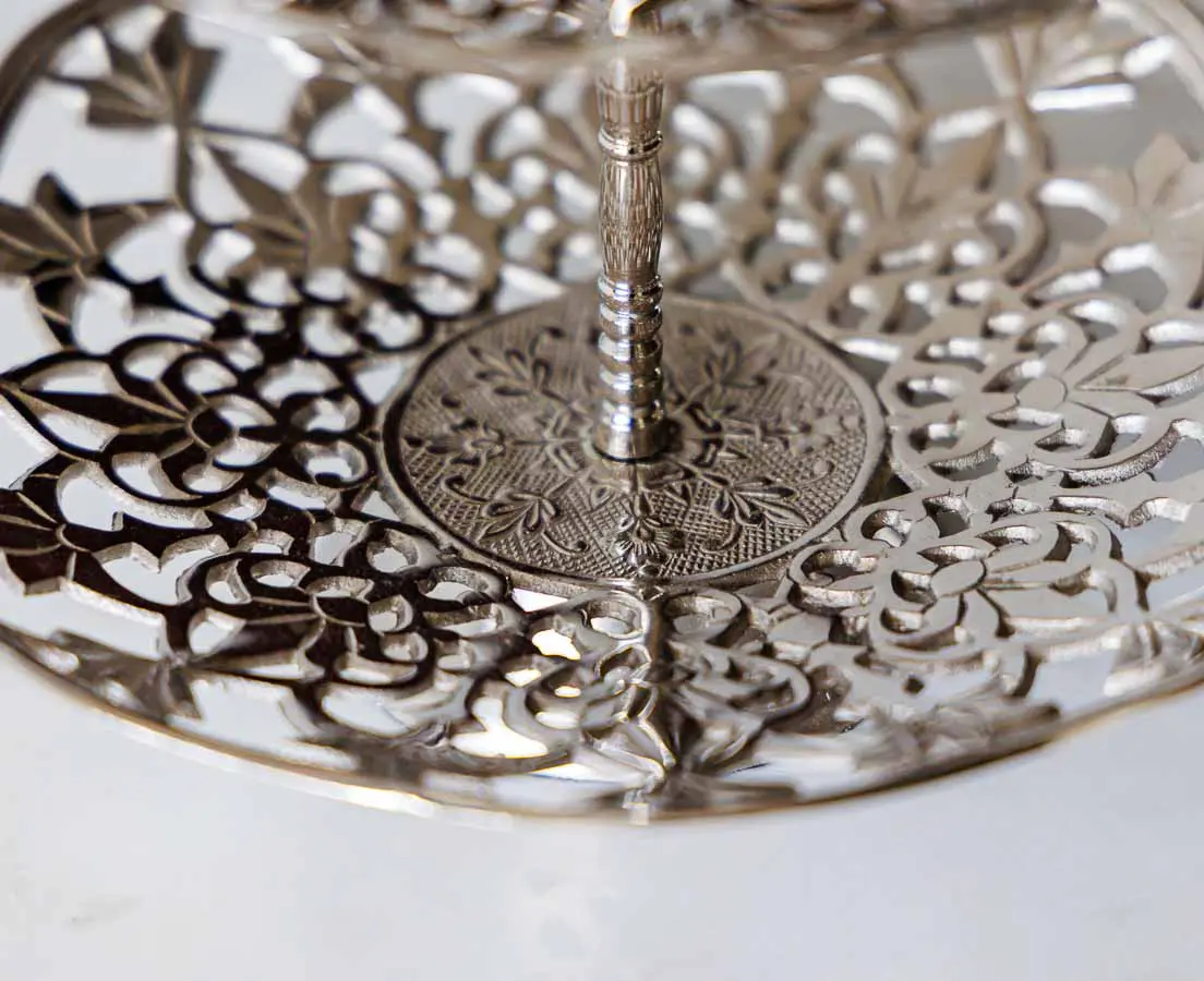 Padma Two Tier Stand - Good Earth - The Past Perfect Collection