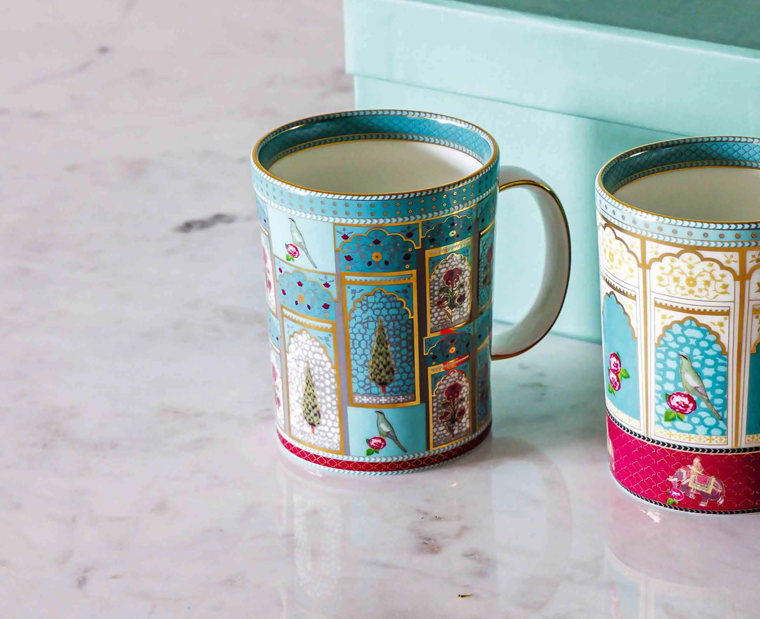 Serai Tall Mug Set - Good Earth - The Past Perfect Collection - Singapore