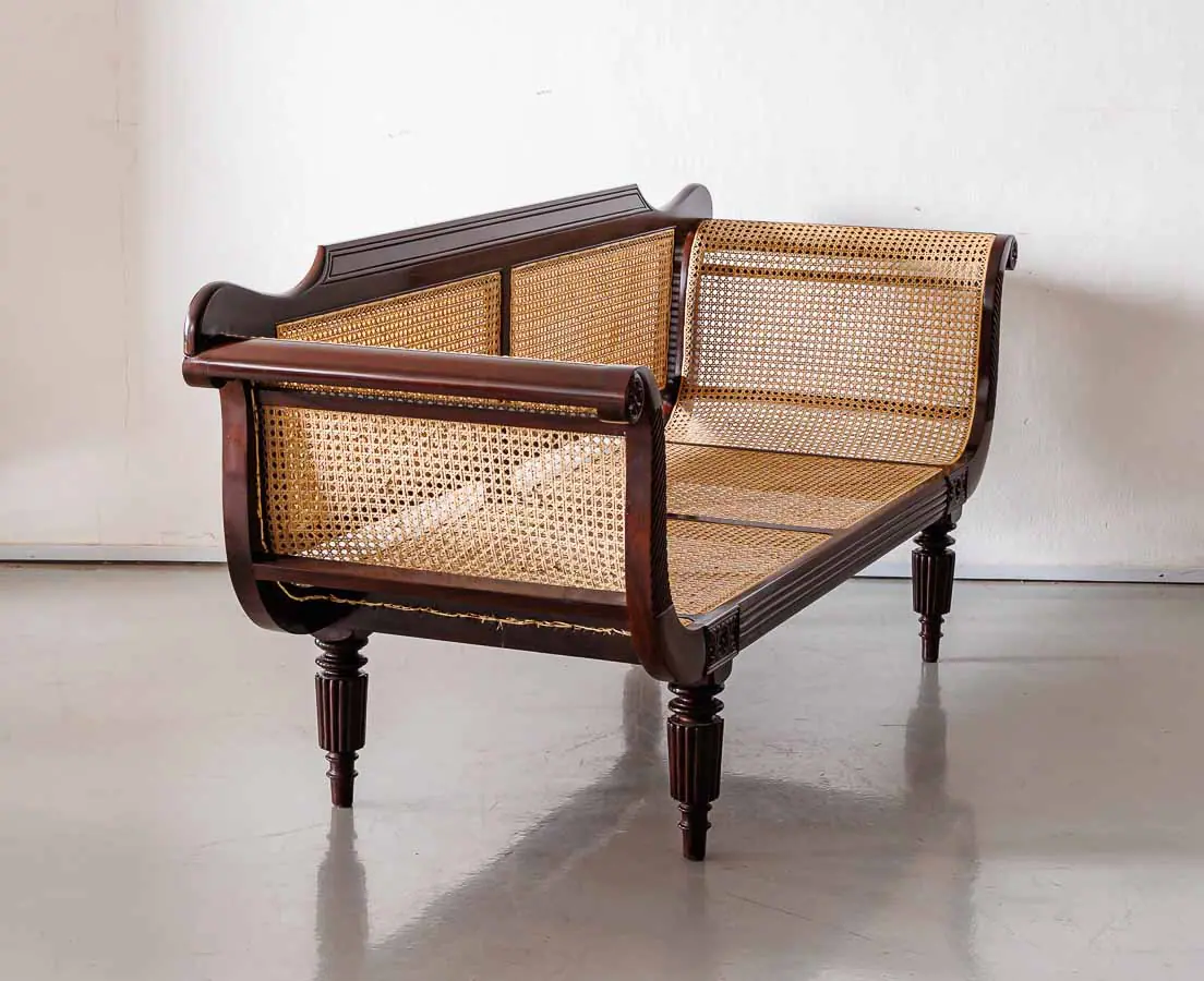 Antique Sofas - British Colonial Rosewood Sofa - The Past Perfect Collection - Singapore