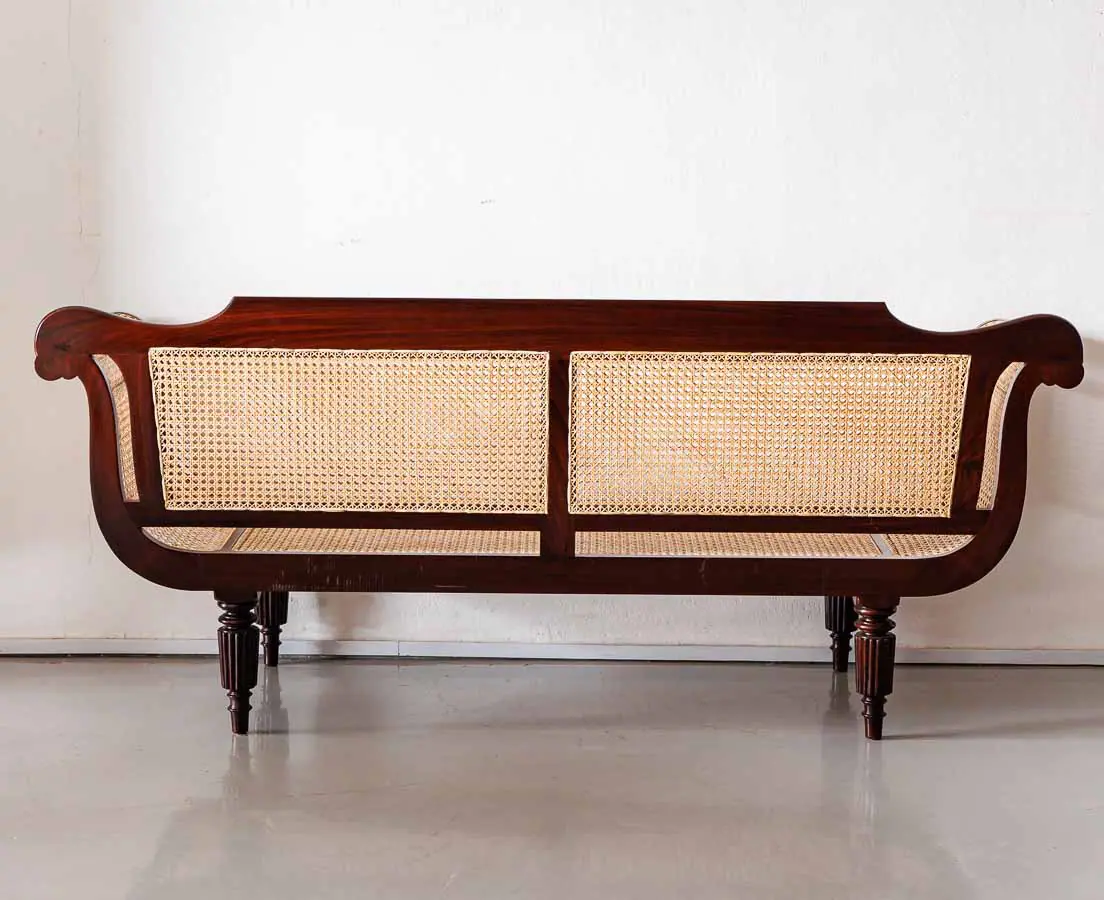 Antique Sofas - British Colonial Rosewood Sofa - The Past Perfect Collection - Singapore