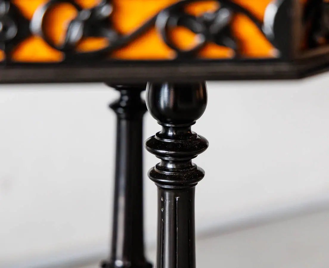 Antique Tables -British Colonial Ebony 5 Specimen Wood Table - The Past Perfect Collection - Singapore