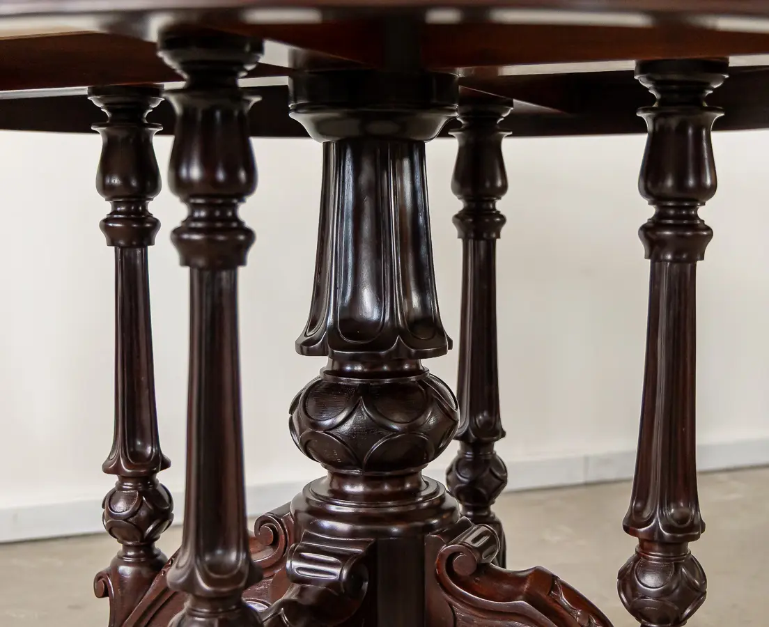 Rosewood Marble Table