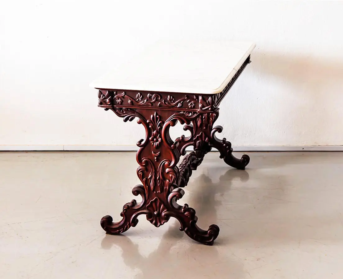 Antique Centre Tables - British Colonial Mahogany Centre Table - The Past Perfect Collection - Singapore