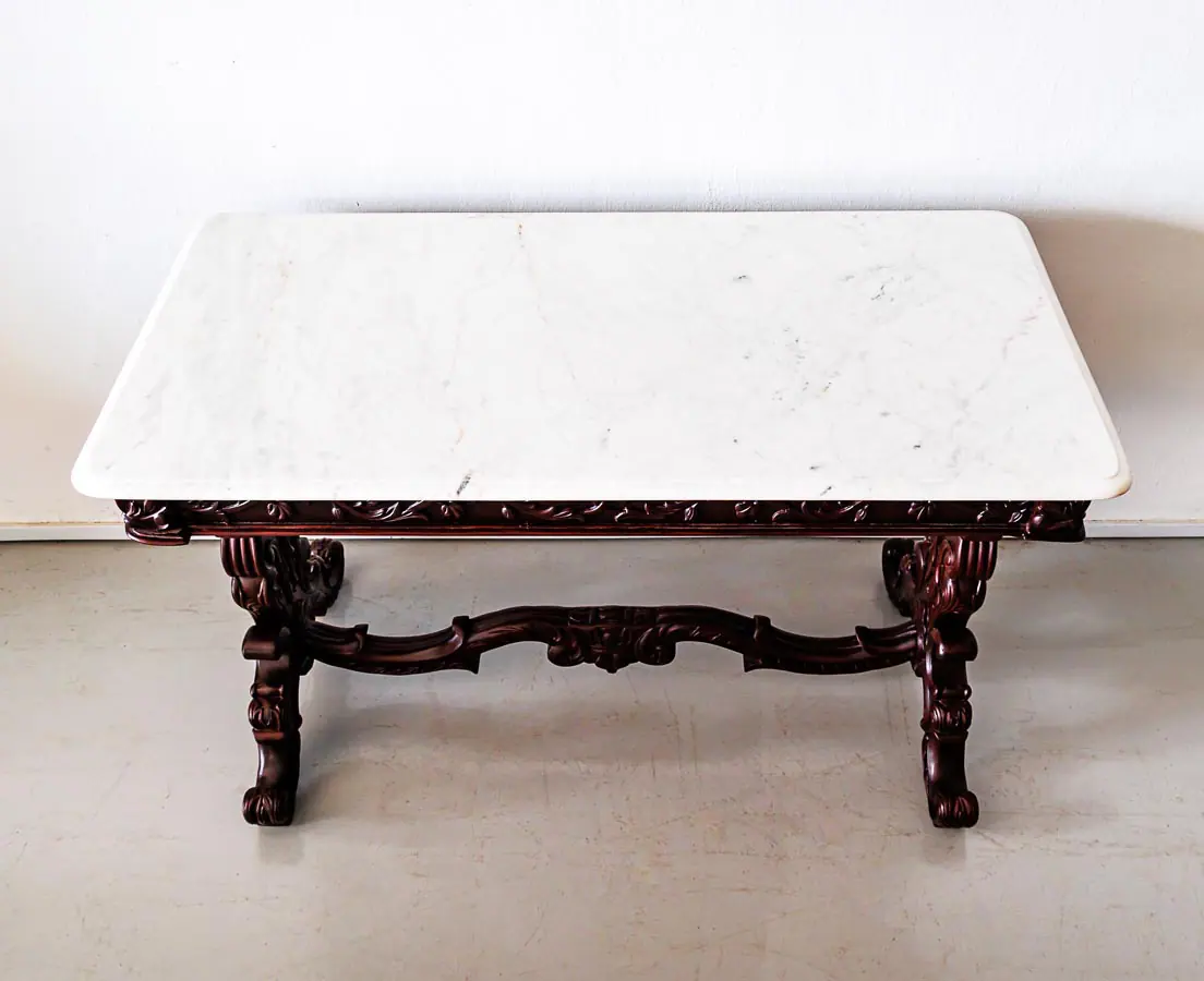 Antique Centre Tables - British Colonial Mahogany Centre Table - The Past Perfect Collection - Singapore