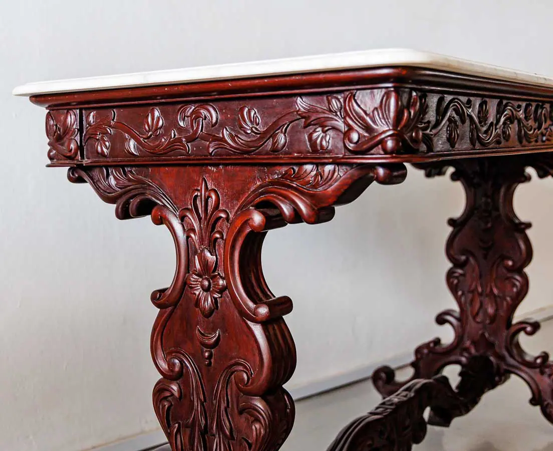 Antique Centre Tables - British Colonial Mahogany Centre Table - The Past Perfect Collection - Singapore