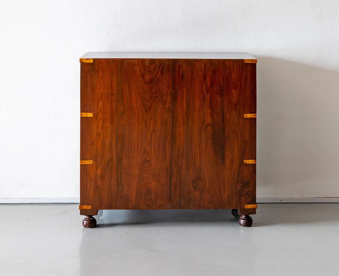 Antique Chests of Drawers - British Colonial Walnut Seretaire Chest of Drawers - The Past Perfect Collection - Singapore