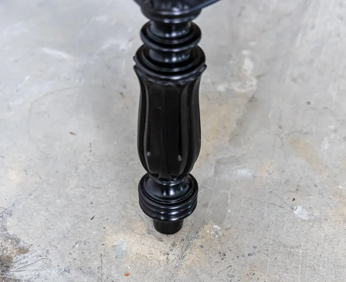 Ebony carved library chairs
