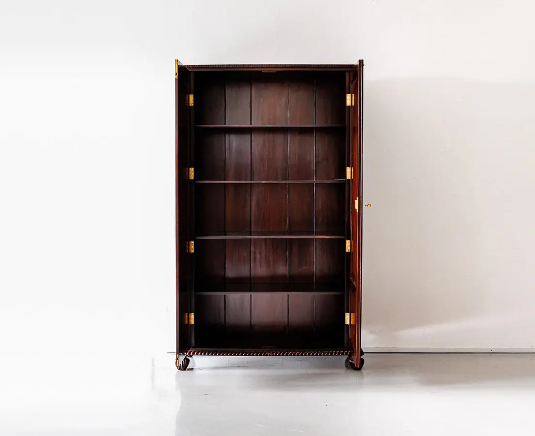 Antique Cupboards - British Colonial Rosewood Almirah - The Past Perfect Collection - Singapore