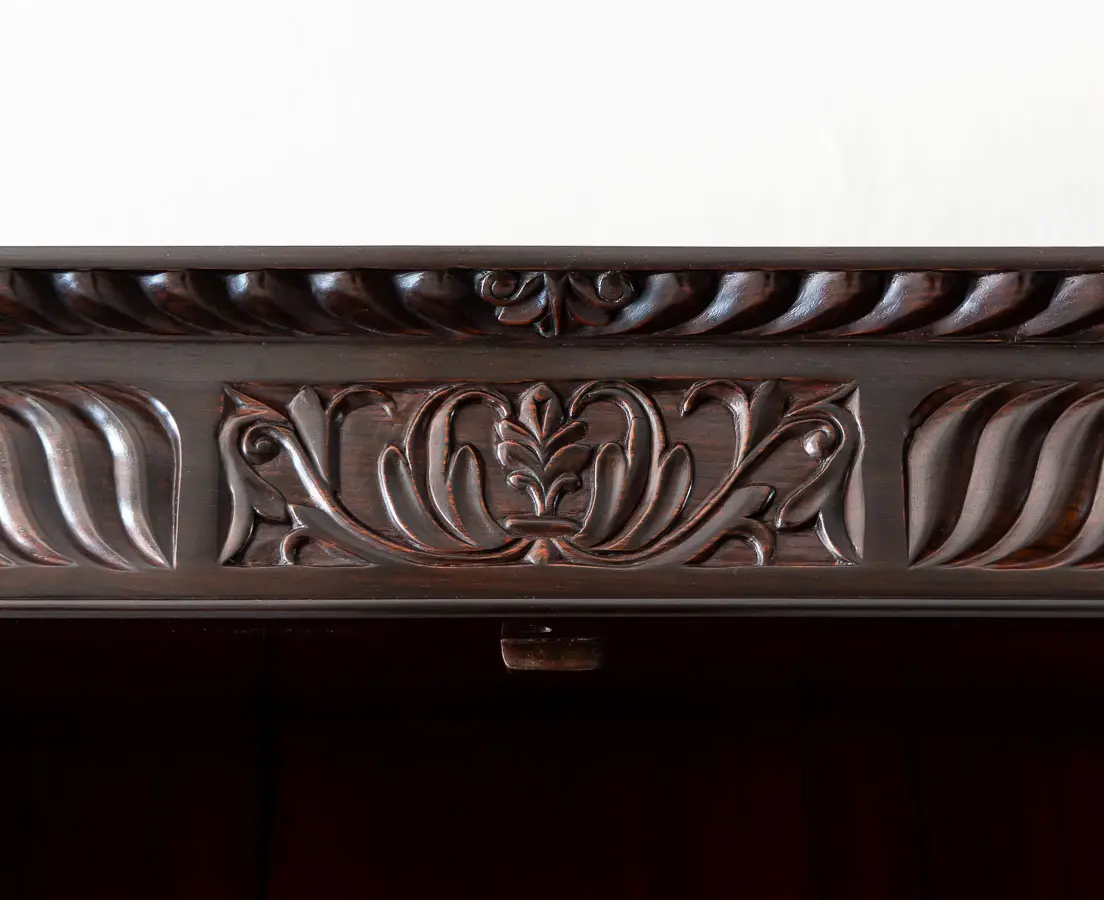 British Colonial Rosewood Bookcase - The Past Perfect Collection - Singapore