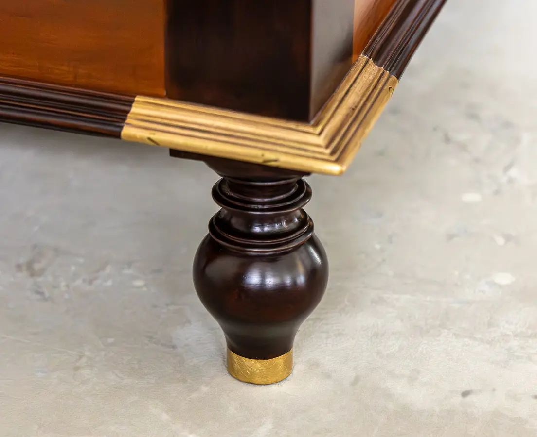 Dutch Teakwood and Rosewood Chest with Brass