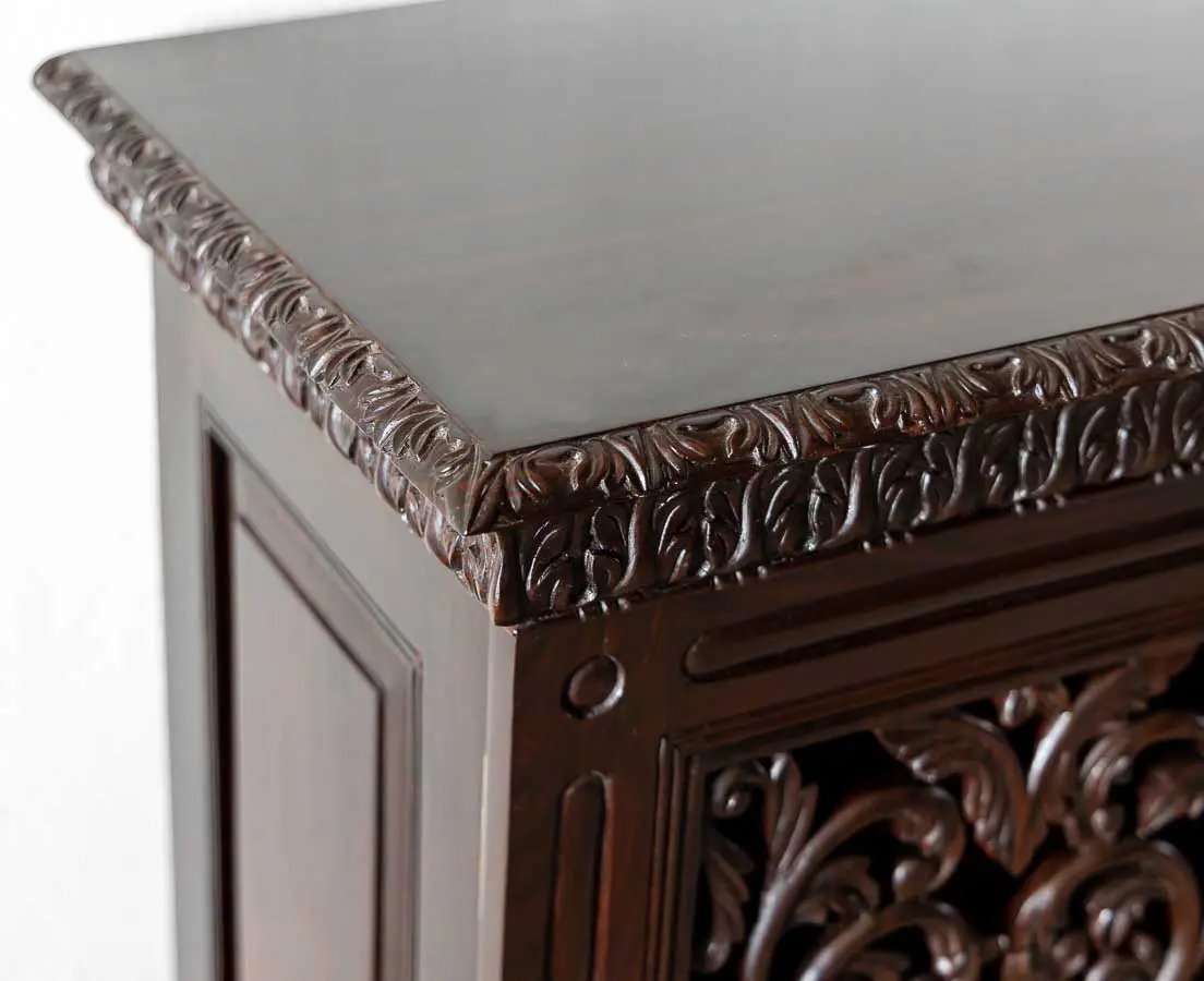 Antique Carved Rosewood Sideboard - The Past Perfect Collection - Singapore