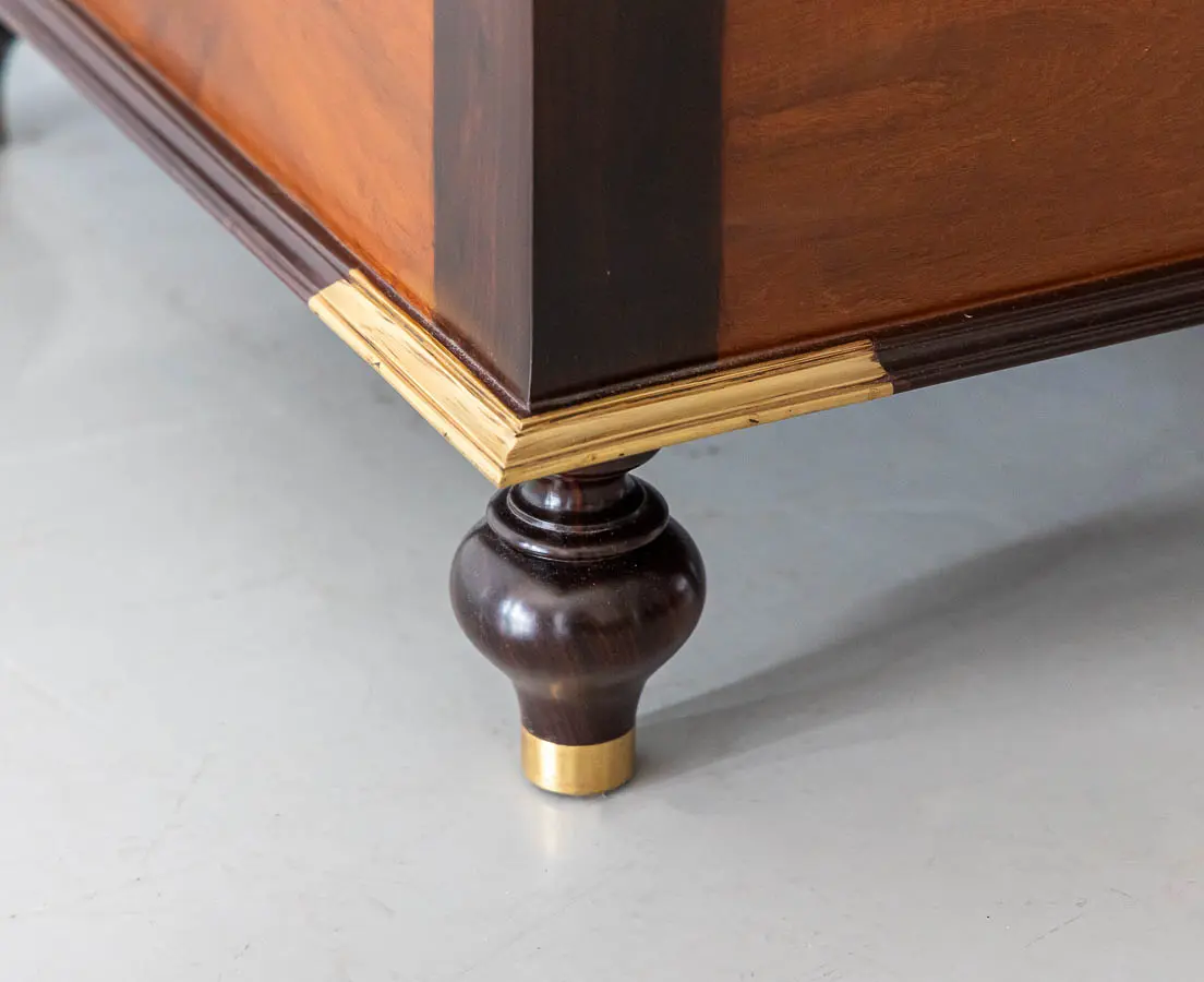 Antique Dutch Colonial Teakwood and Rosewood Chest - The Past Perfect Collection - Singapore